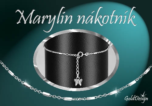 Marylin - nákotník stříbřený